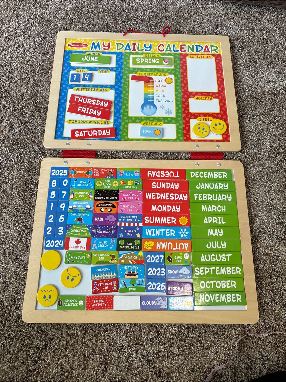 Melissa and Doug My First Daily Magnetic Calendar